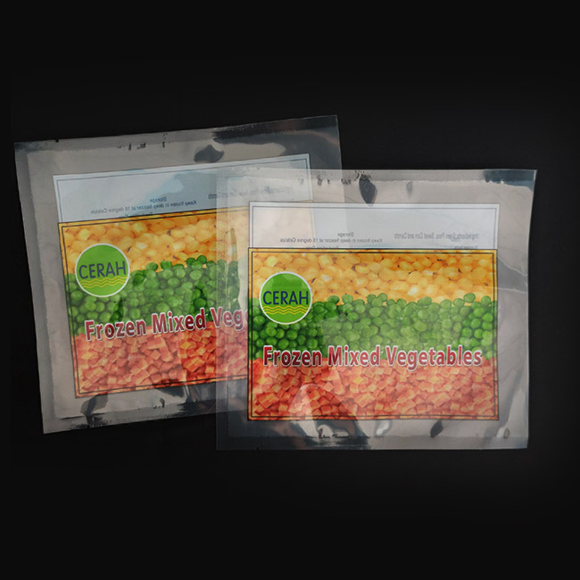 Custom Printed Flat Three Side Seal Plastic Package Bag Food Grade Package Bags