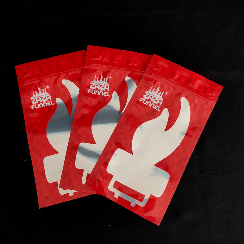 Customized Printing Silver Ziplock Bags Clear Window Front Plastic Bags Small Zipper Pockets Spot Silver Packaging Bags