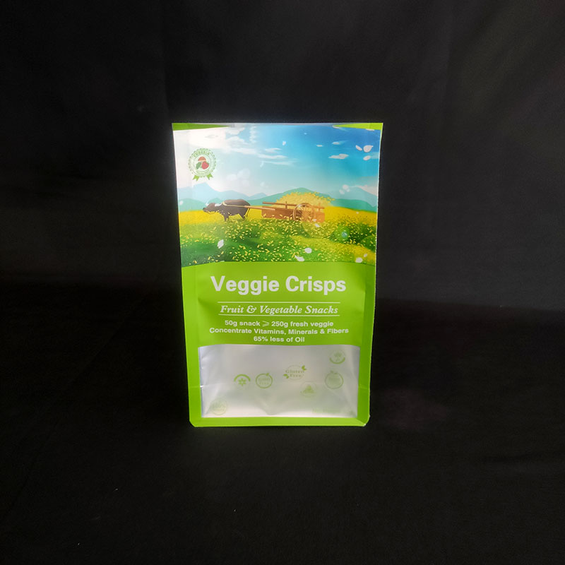 Biodegradable 8 Side Seal Bag Zip Lock Flat Bottom Print Logo Dry Food Packaging Bags